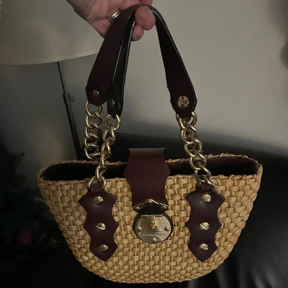 MICHAEL Michael Kors Bags Straw Basket Michael Kors Purse Size